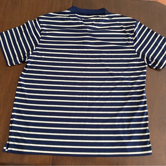 Haggar Cool Performance Striped Golf Polos 2 pc Set Size Large - Picture 3 of 15